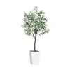 Artificial Olive Tree 5FT with Pot and Moss, Artificial Plants for Home Office Decor