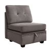 Vintage Modular Sectional Sofa, Convertible Multiple Combination Sofa Couch with Storage, Memory Foam