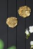 S/2 Gold Rose Hanging Wall Accents