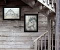 "True Spirit (Horses)" 2-Piece Vignette by Debi Coules, Black Frame