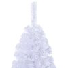 Artificial Christmas Tree with Thick Branches White 6 ft PVC