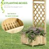 7.5' Wooden Wedding Arch, Garden Arch Arbor for Climbing Plants & Trellis Design, Great for Vines