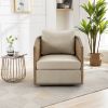 COOLMORE Swivel Barrel Chair, Comfy Round Accent Sofa Chair for Living Room, 360 Degree Swivel Barrel Club Chair, Leisure Arm Chair for Nursery, Hotel